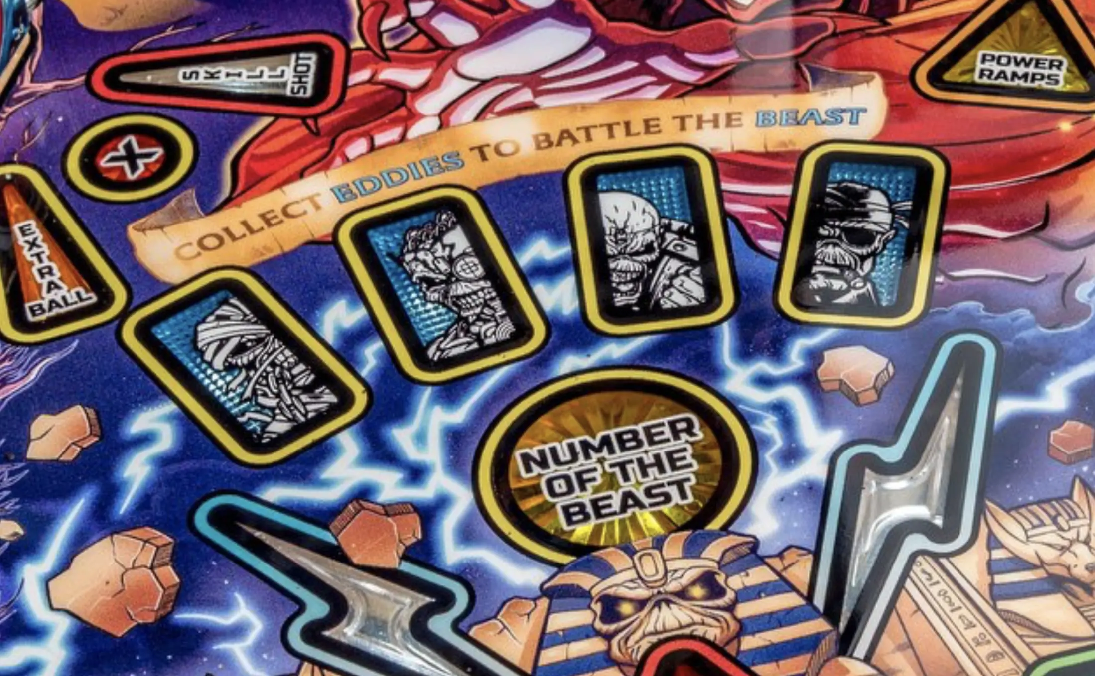 Collectible game cards with monster characters and battle instructions