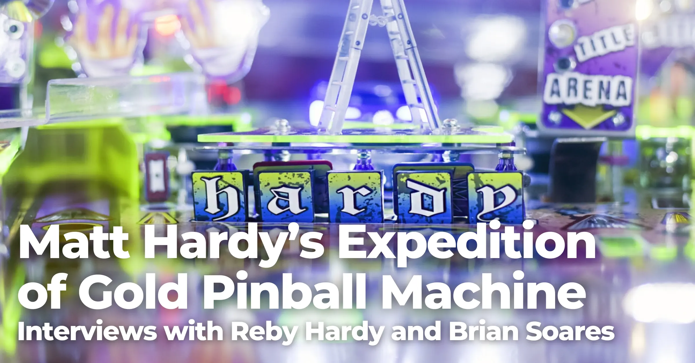 Matt Hardy’s Expedition of Gold Pinball Machine – Interviews with Reby Hardy and Brian Soares