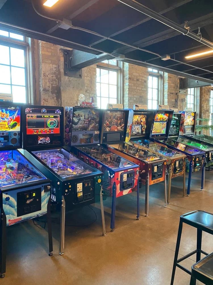 drekker brewing company pinball machines