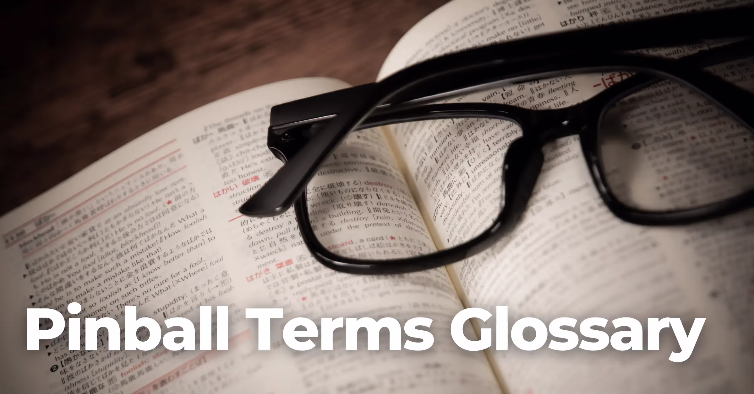 Pinball Terms Glossary