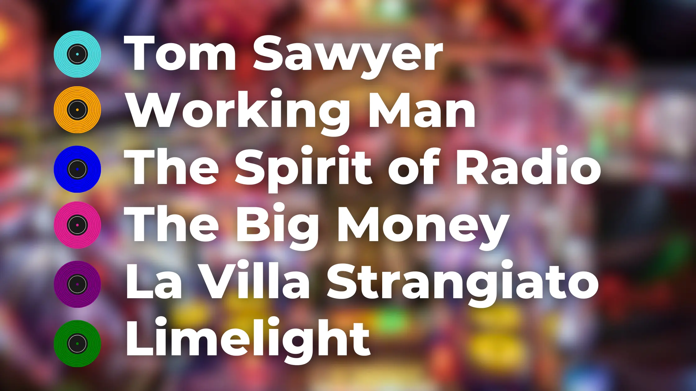 rush pinball song modes color codes