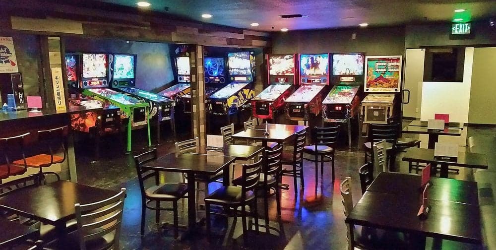 pinball machines at ayce gogi in la