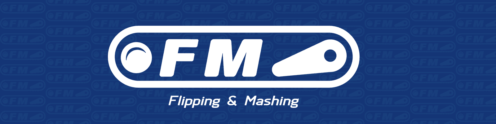 FM logo with "Flipping & Mashing" on blue background