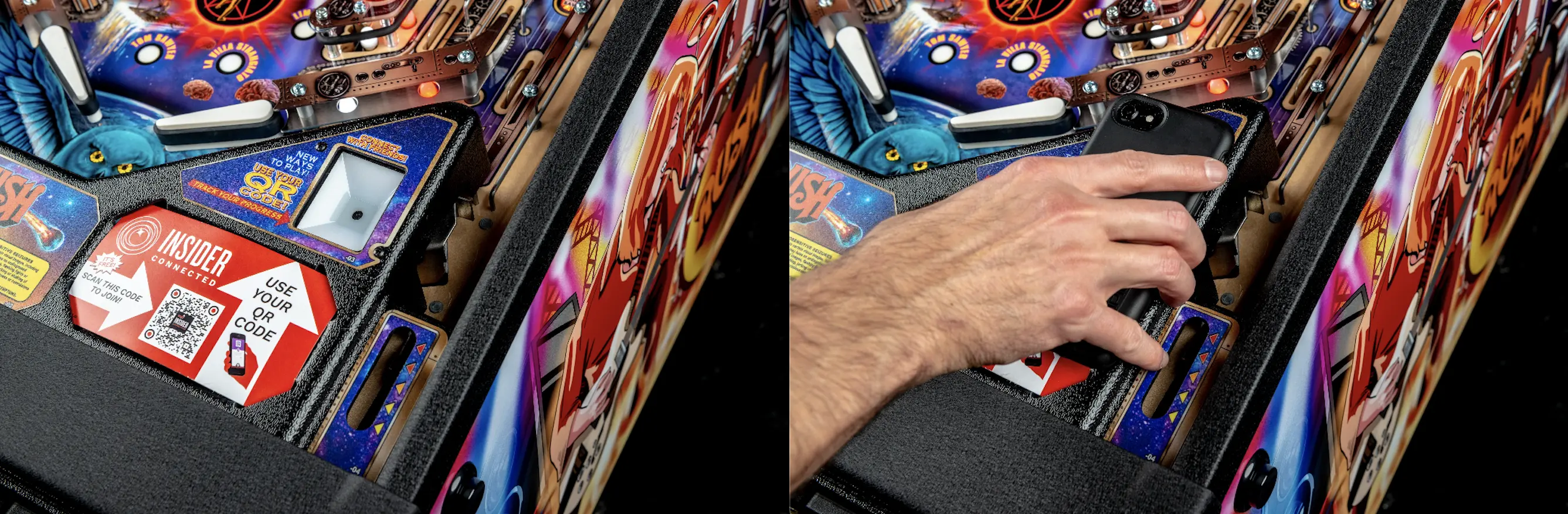 rush pinball insider connected