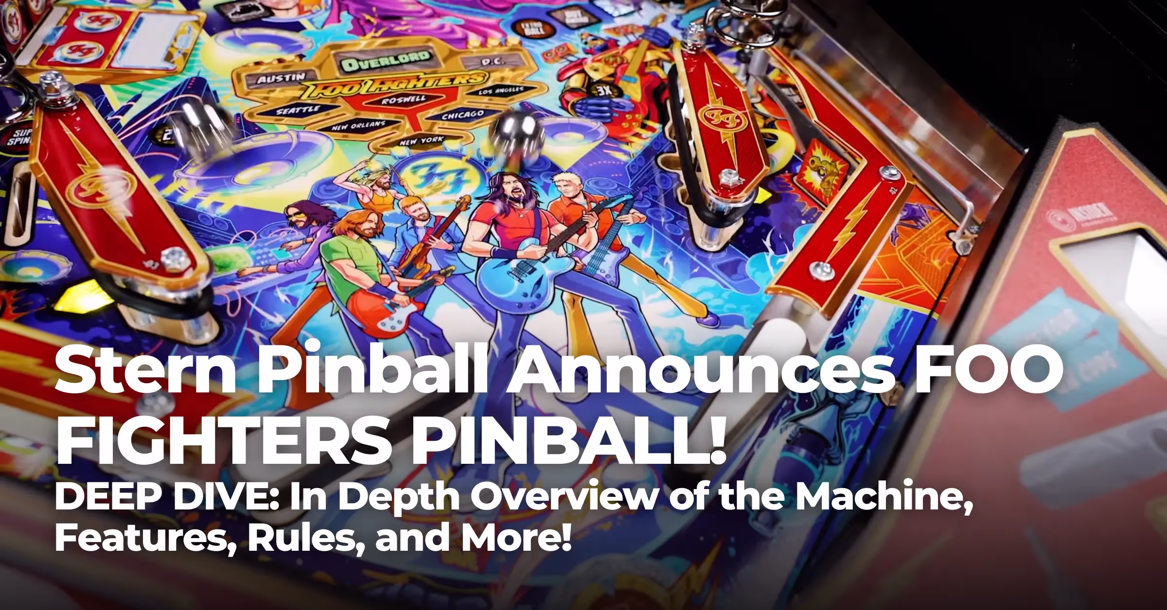 Stern Pinball Announces FOO FIGHTERS PINBALL!