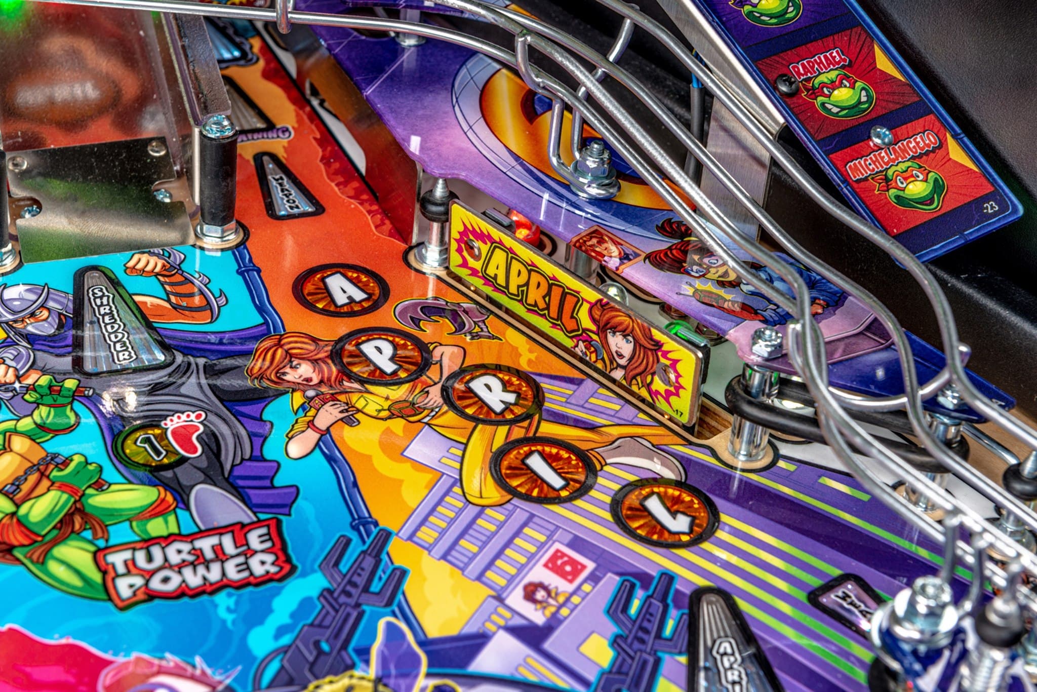 TMNT Pinball April target