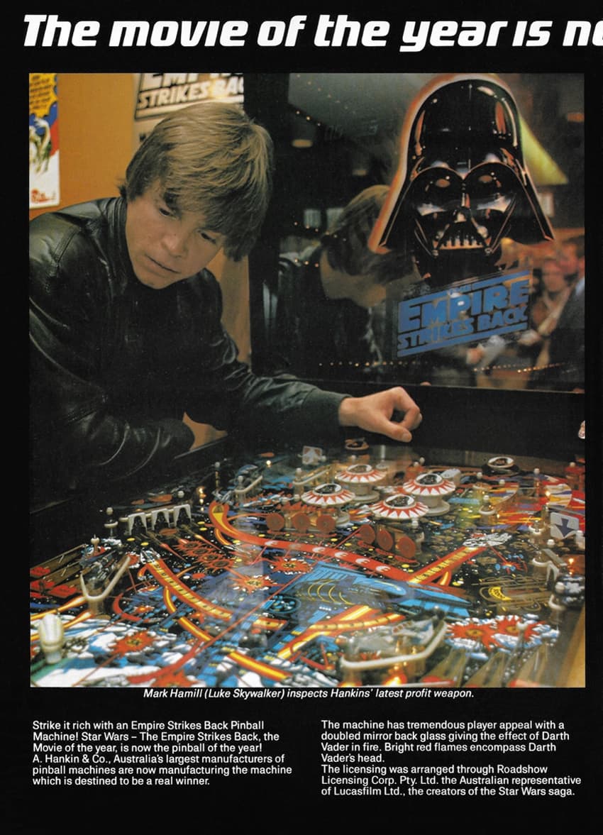 luke skywalker mark hamil empire strikes back pinball