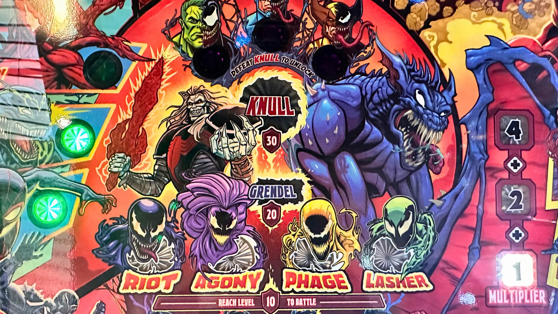 venom pinball battles