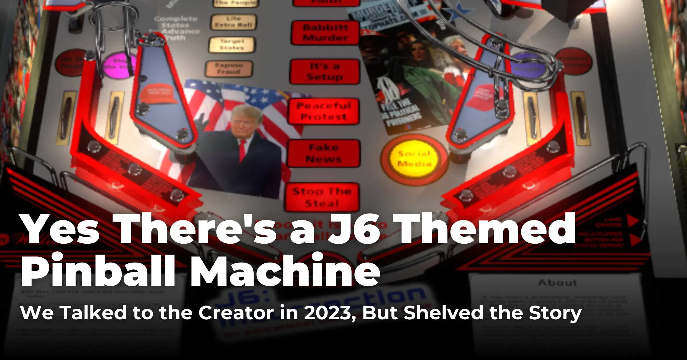 Yes There's a J6 Themed Pinball Machine